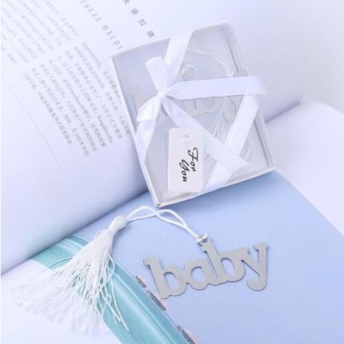 Free Shipping baby bookmark wedding decoration wedding baptism favors and gift LX1825