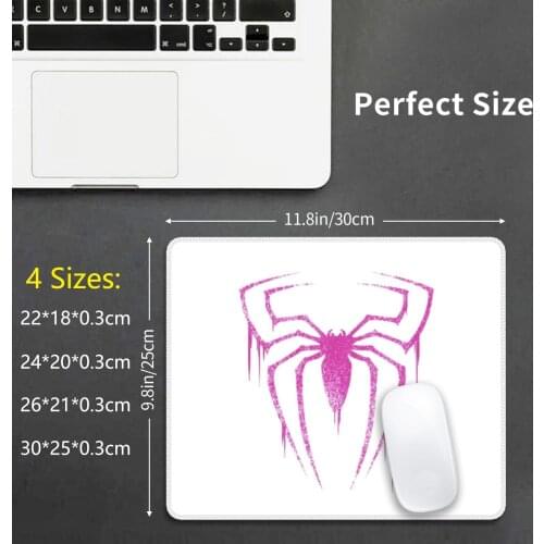 Spider Symbol ( Pink Version ) Mouse Pad DIY Print Spider Spidergwen Gwen Stacy Pink Comics Amazing