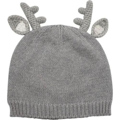 Connectyle Kids Beanie Baby Infant Toddler Girls Soft Cotton Warm Knit Hat, 2-Ply