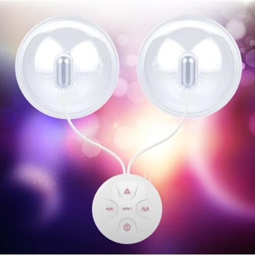Electric Breast Massager Suction Cup 10 Modes Nipple Massage Instrument U2JD