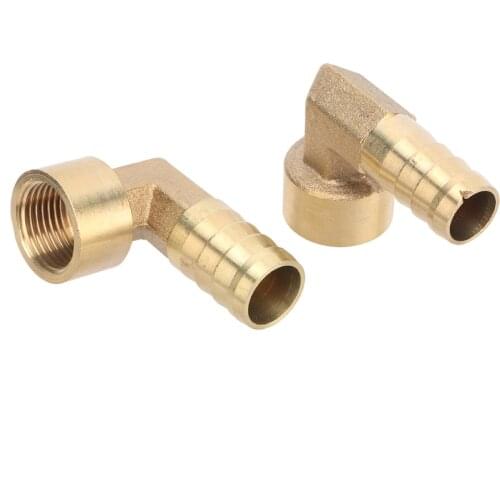 3/8" Female Thread to 12mm 14mm Barbed Brass Hose Connector Water Pipe Fitting Pneumatic Accessories Plumbing Accessories 3 pcs