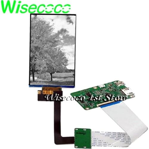 Wisecoco 6 inch 2K monochrome lcd tft IPS lcds 1620*2560 3D printer projector mono display to mipi 50 pins driver board