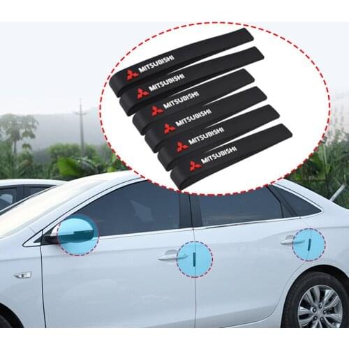 Car Door Rearview Mirror Buffer Anti-collision Bars Anti-scratch Protector Stickers For Mitsubishi Lancer Mirage ASX Pajero Rall