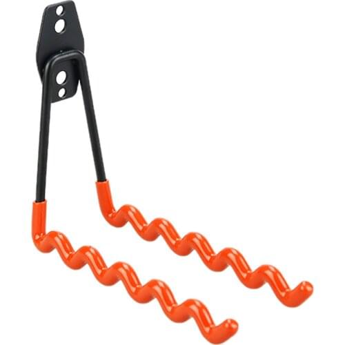 Durable Garage Storage Wave Hooks Metal Wall-Mounted Utility Rack Bicycle Parking Rack Accessories With Anti-Slip Coating