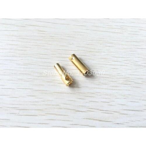 RC Model Gold Tone Metal Male Female Banana Bullet Plug Connector 5mm 5 Pairs