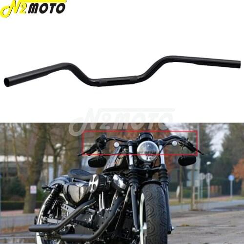 1" Handlebar 25.4mm Drag Bar Handle Bar for Harley Sportster XL 883 1200 Cruiser Scrambler Triumph Cafe Racer Chopper Bobber