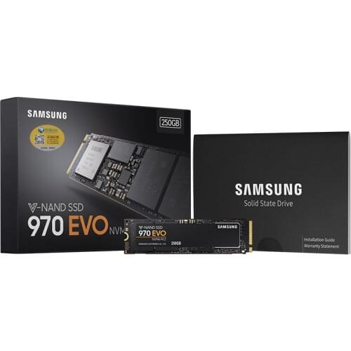 Samsung Original 970 Evo Plus M.2 SSD 250GB Nvme Pcie Internal Solid State Disk HDD Hard Drive inch Laptop Desktop TLC PC Disk