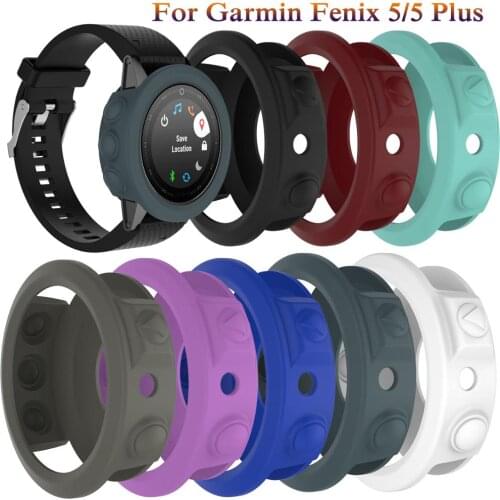 Silicon Protective Cover Cases For Garmin Fenix5/5 Plus Bracelet Wristband Anti-dust Protector Shell For Garmin Fenix 5 Case TPU