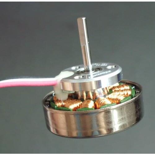 Three-phase Brushless Rare Earth Magnet Outer Rotor Motor 12N16P Small Magnetic Gap Motor for Car Model,UAV Four-axis Fixed Wing