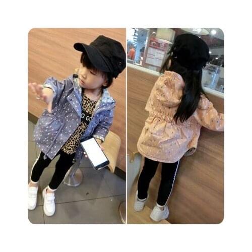Girl Shivering Lining Waist Even Hat Windbreaker Loose Coat 2016 Children Autumn New Pattern Will Pocket Jacket Jacket