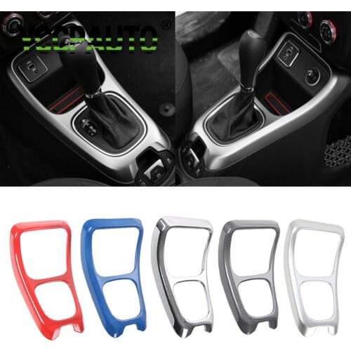 YCCPAUTO Gear Shift Panel Frame Trim For Jeep Compass 2017+ Decorative Car-Styling Sticker Cover ABS Inner Decoration Accessory