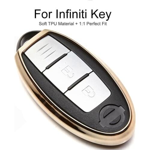 TPU Protection Car Key Cover Case Cap For Infiniti Qx50 G37 FX37 FX GX70 Q50 Q60 G35 G25 Q30 Key Chain Ring Shell Accessories