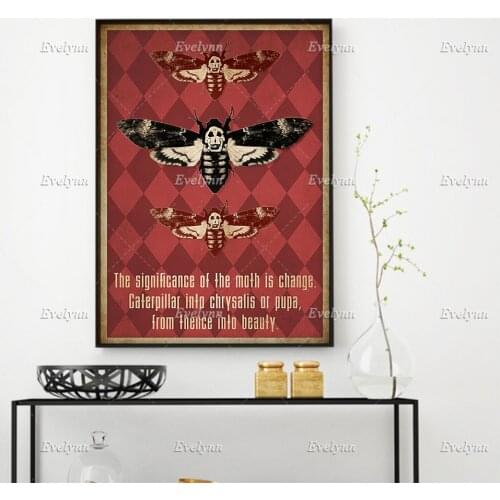 Significance Of The Moth Is Change Caterpillar Into Chrysalis Poster Home Decor Prints Wall Art Canvas Living Room Decoration