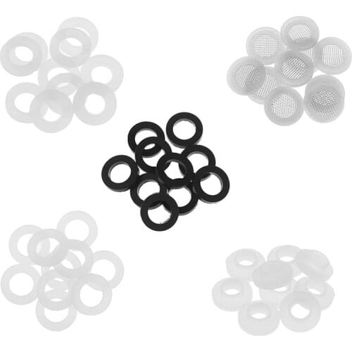 10pcs 1/2" 3/4" 1"Rubber Silicon PTFE Flat Gasket Sealing Ring for Shower Nozzle Hose Pipe Bellows Tube Washer Ring