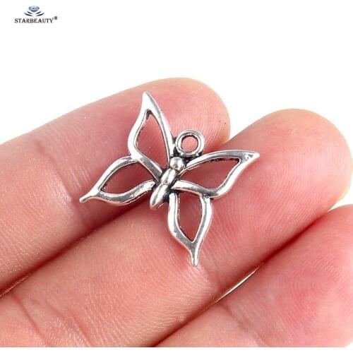 Starbeauty 10pcs Hollow Butterfly Fashion Jewelry Making Accessories Bracelet Component Body Jewelry Findings Ear Piercing Parts