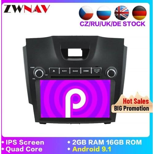 2 din Car Radio Multimedia dvd Player android 9.1 for Chevrolet Trailblazer Colorado S10 Isuzu D-max gps stereo WIFI head unit