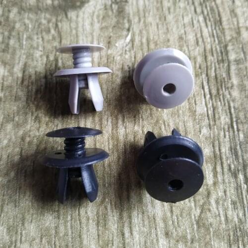 50Pcs Auto Fasteners Trim Panel Lining Clips Plastic Retainer Rievts For VW Volkswagen T4 T5 Transporter Eurovan Gray Black