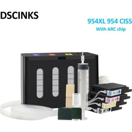954 954XL CISS ink cartridge For HP OfficeJet Pro 7740 8710 8715 8720 8730 8740 8210 8216 8725 printer CISS with permanent chip