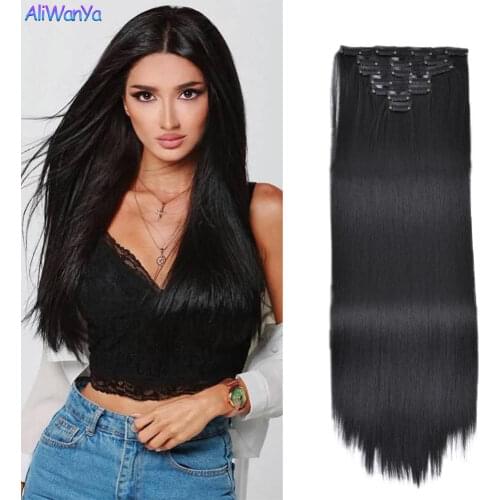 Накладные волосы на заколках Aliwanya China At AliExpress