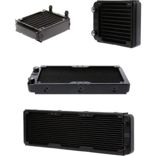 Aluminum Water Cooling Cooler 240mm Computer Radiator Water Cooler 18 Tube CPU Heat Sink Exchanger