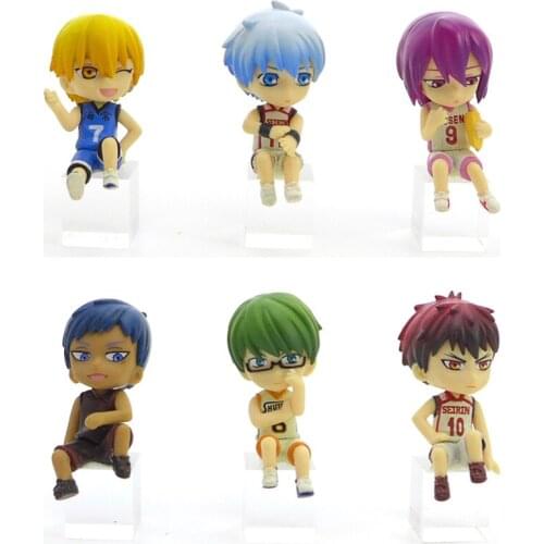 Animation Kurokos Basketball Kuroko Tetsuya Murasakibara Atsushi Midorima Shintaro Aomine Daiki PVC Model Toy Seated Version