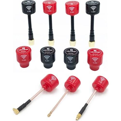 5.8Ghz Lollipop2 3dBi RHCP Antenna Directional high gain FPV 5.8G transmitter SMA/RP-SMA/MMCX/UFL Antenna RC FPV Racing Drone