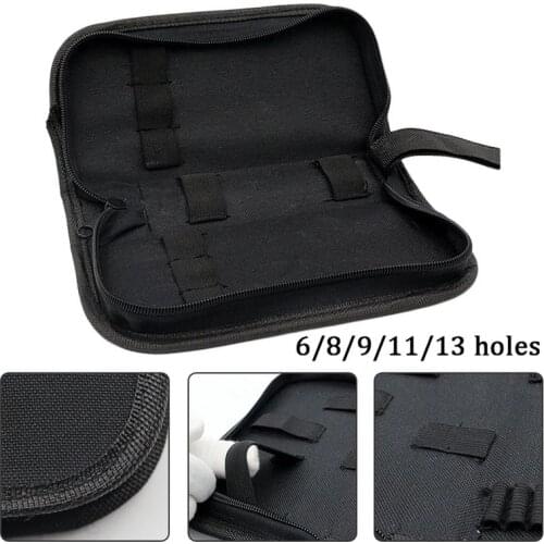 Black Multi-functional Canvas Watch Repair Portable Tool Bag Zipper Storage Tool Zipper Organizer Tool Part Storage Bag