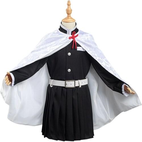 Demon Slayer: Kimetsu no Yaiba Tsuyuri Kanawo Cosplay Costume Kids Girls Uniform Dress Outfits Cloak Halloween Carnival Suit