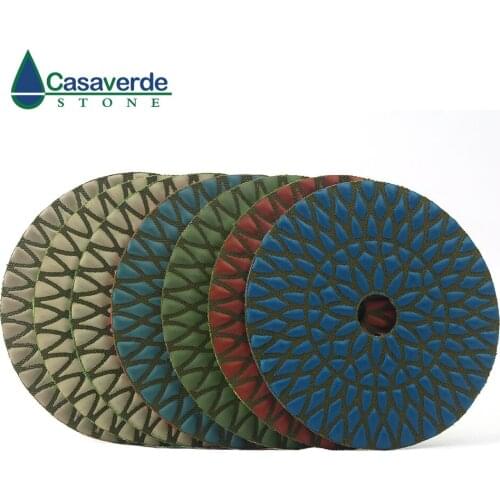 Free shipping dry D100mm diamond polishing pads 4 inch good quality for stone quartz