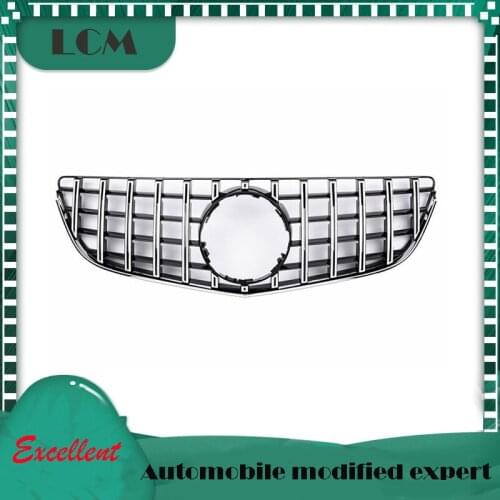 GT Style with Emblem Front Bumper Racing Grille For-Mercedes For-Benz E-class Coupe W207 C207 E200 E320 E350 E400 2014-2017
