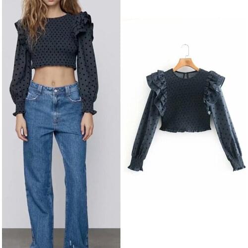 Блузки в горошек KONDALA China At AliExpress