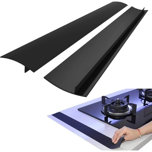 Kitchen Silicone Stove Counter Gap Cover Slit Filler Heat Resistant Mat Oil Dust Water Seal Easy Clean Spills Between Counter