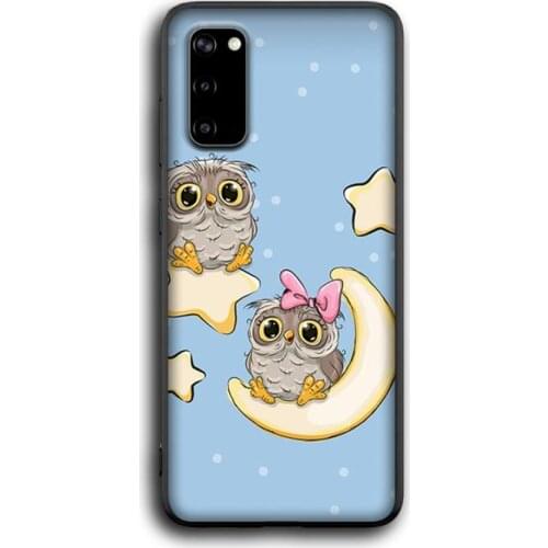 Cute cartoon owl Phone Case for Samsung S6 S7 edge S8 S9 S20 S21 S30plus ultra S21/S30 S10-5G lite 2020 S10E