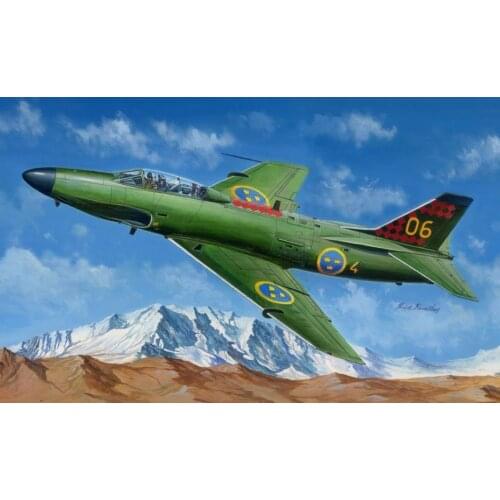 Hobby Boss 81752 1/48 SAAB J-32B/E Trainer Attack Aircraft Airplane Model TH06086-SMT6