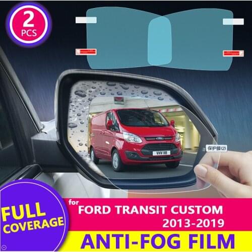For Ford Transit Custom/Tourneo Custom 2013-2019 Rearview Mirror Film HD Anti-Fog Rainproof Auto Mirror Sticker Car Accessories