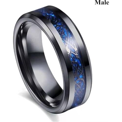 Ofertas Creative Stainless Steel Mens Ring High Quality Luminous Rings Punk Man Women Jewelry for Party Wedding Jewelry