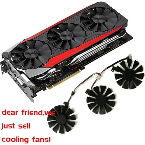 Gpu VGA cooler graphics gtx1080 gtx980ti gtx1060 gtx1070 fan for ASUS STRIX GTX 1080/980Ti/1060/1070 Video cards cooling system