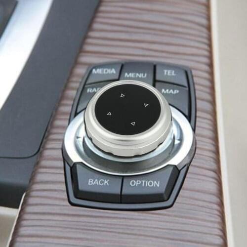 Original Car Multimedia Buttons Cover iDrive Stickers X1 E70 X5 3 X3 For BMW X6 F25 E90 5 F10 F15 1 Series F30 F07 16 F11 E M2H1