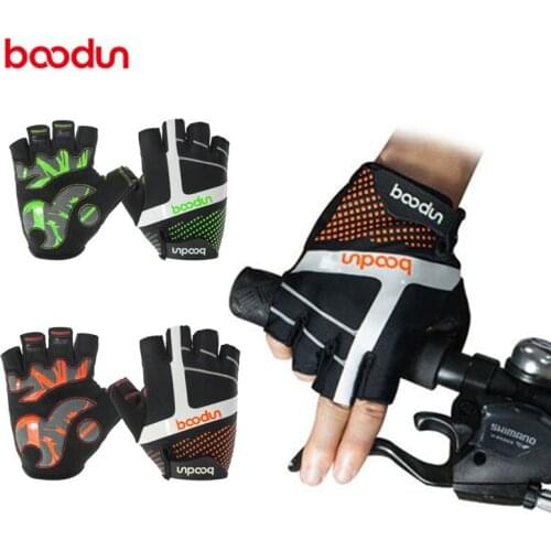 BOODUN Half Finger Cycling Gloves BMX DH Mountain Bike Bicycle Guantes Ciclismo MTB Gloves Downhill Semi Finger Gloves