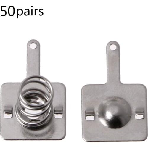 Drop Ship 50 Pairs Metal Battery Spring Plate Set for AA AAA Positive Negative Contact