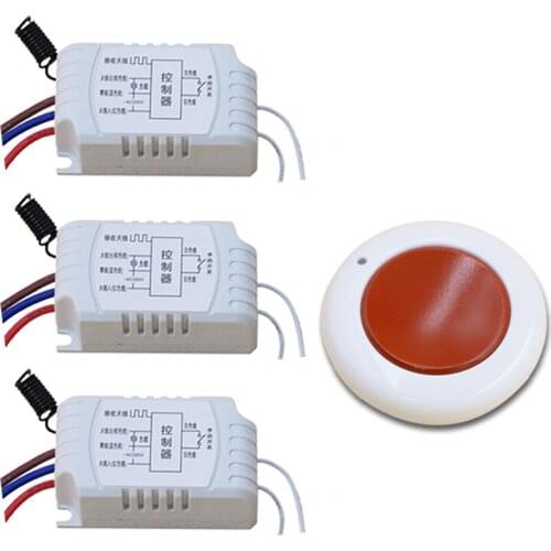Hot Sales Wireless Light Remote Control Switch AC220V 1CH Relay Receiver Module and RF 315/433Mhz Remote Controls Transmitter