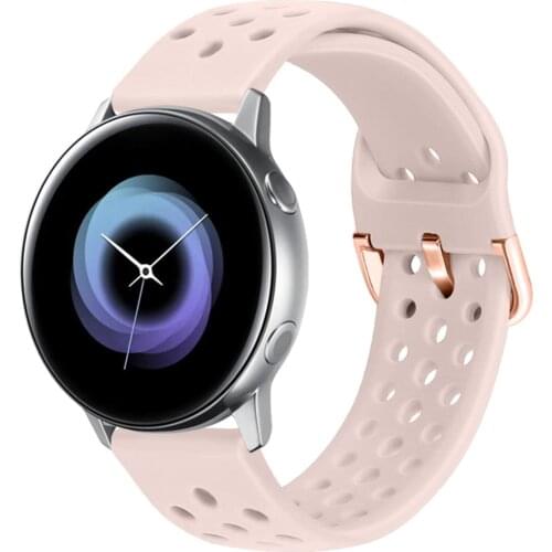 Watch Band for Samsung Galaxy Watch Active 2 44mm 40mm Silicone Strap 20mm Sports Bracelet for Huawei watch 2 Amazfit Bip