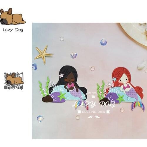 Mermaid Summer Metal Cutting Dies Scrapbooking Stencil DIY Decorative Craft Embossing Die Cuts Card Making New Dies For 2020