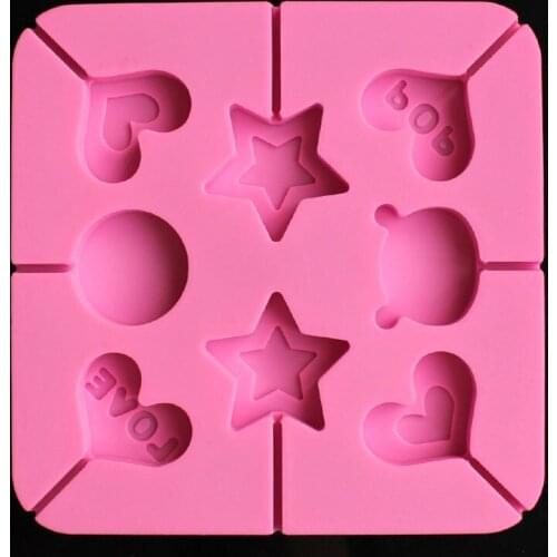 Silicone Lollipop Mold Crystal Chocolate Cake Mold L087