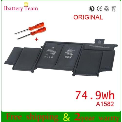 TONTEK Genuine A1582 battery for Apple MacBook Pro 13" Retina A1502 2015 year 11.42V 6559mah