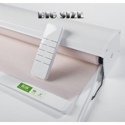 Tuya Smart Motorized Wifi Motor Roller Blinds for Big Size Customize Size Compatible With Google Home Alexa