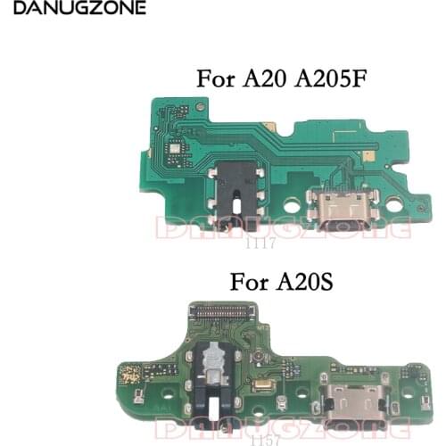 USB Charging Dock Port Socket Jack Plug Connector Charge Board Flex Cable For Samsung Galaxy A20 A205F A20S A207F SM-205F/207F