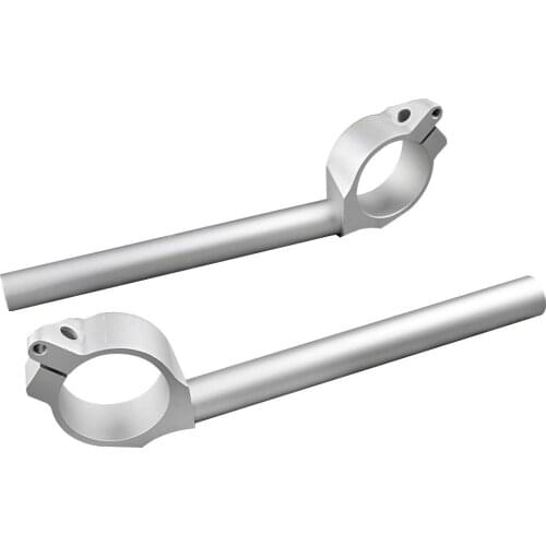 YZF-R6 Silver Motorcycle Clip-on Fork Tube Handlebar Mount Clips for YAMAHA YZF R6 2006 2007 2008 2009 2010