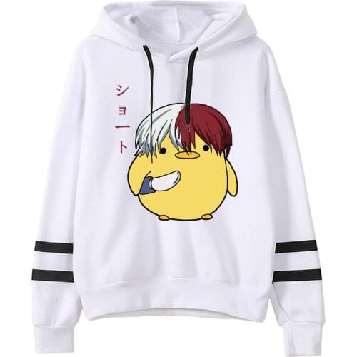 Women Hoodies My Hero Academia Women Pullovers Hoodies Sweatshirts Shoto Todoroki Print Anime Hoody Streetwear Tops