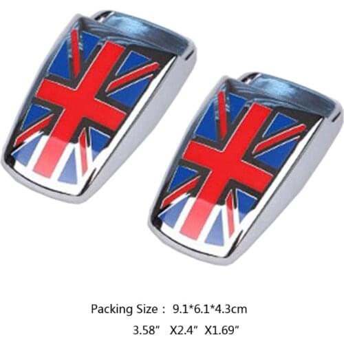 G5AD 1pair UK Design Style Car Window Wiper Washer Spray Nozzle Covers For MINI Cooper R55 R56 R57 R58 R59 F56 F55